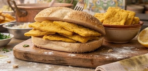 Pane e panelle, panino con frittelle di farina di ceci